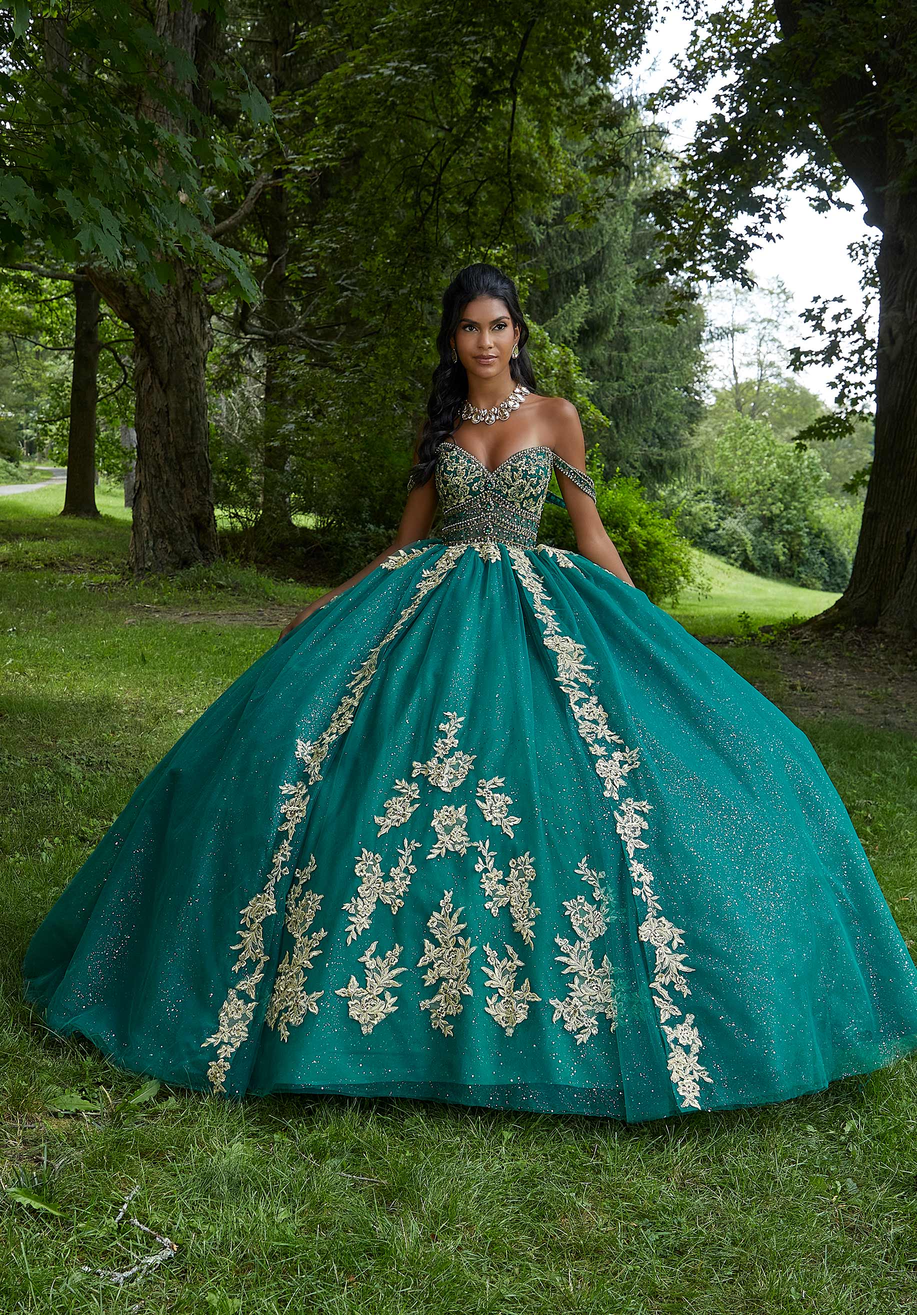 Emerald Green Quinceanera Designer Quinceanera Dresses 89442