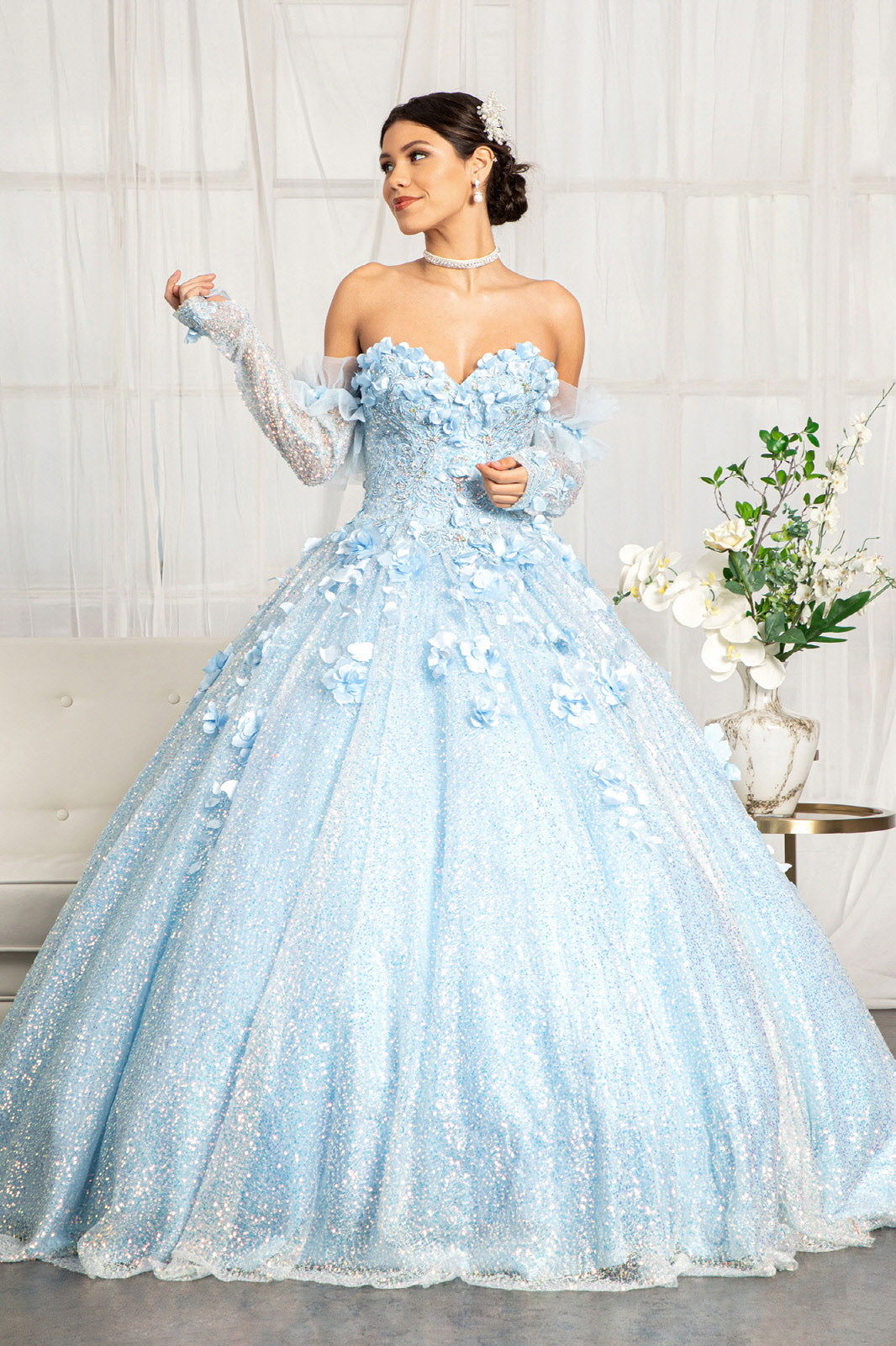 quince sequin dress Velvet Beaded Quince Dress Valencia by Morilee 60171- Promheadquarters.com