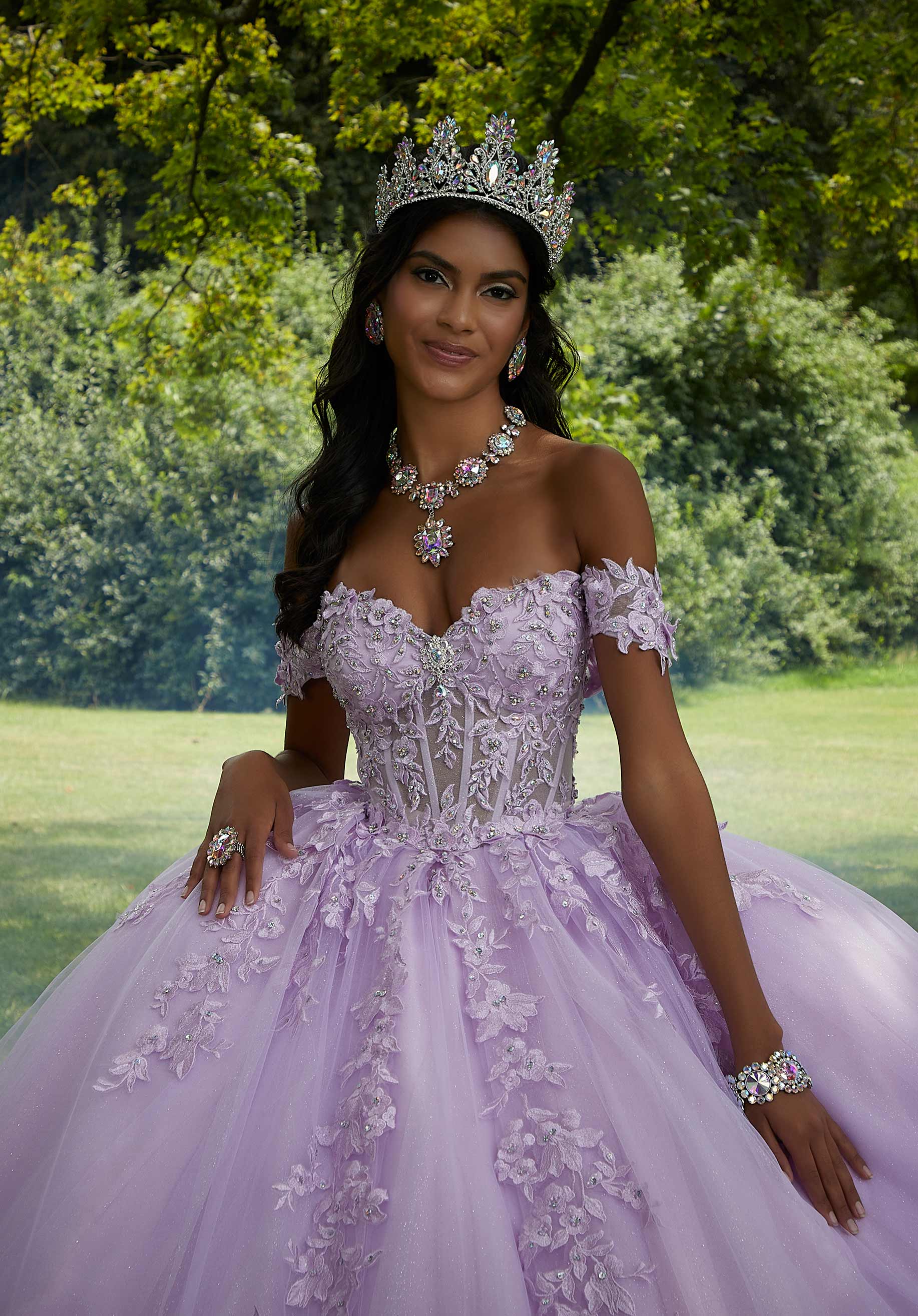 quinceanera dresses pink and purple PR30179 Princesa by Ariana Vara