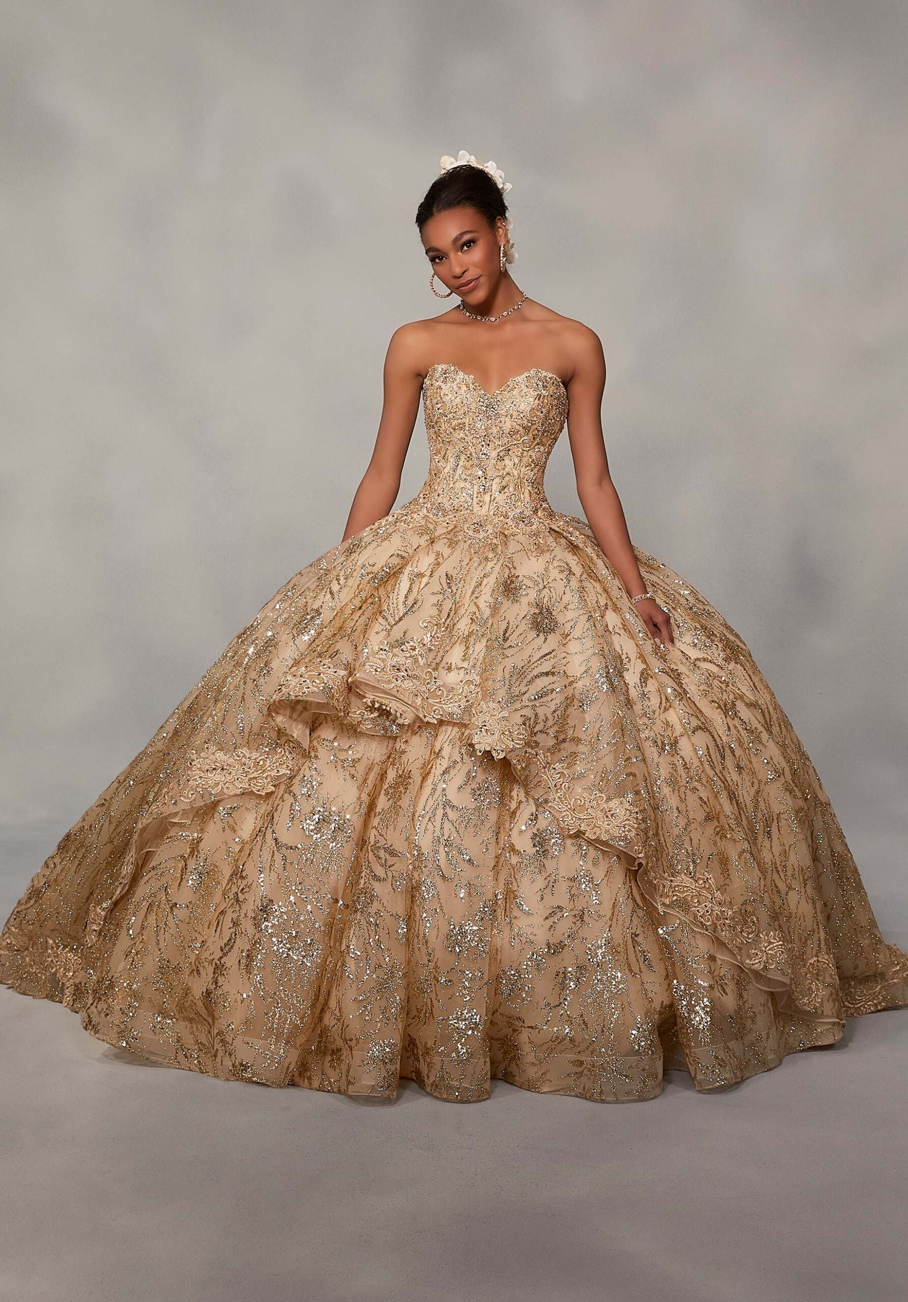 brown and gold quinceanera dresses Gold Quinceaera Dresses